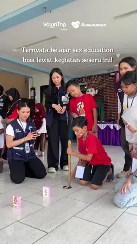 Ternyata belajar sex education bisa lewat kegiatan se seru ini! 💕🌸 #volunteer #infovolunteer #voluntripkitabisa #voluntrip 