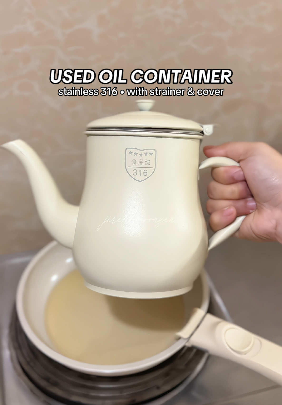 USED OIL CONTAINER WITH STRAINER #oilstrainer #usedoilcontainer #oilstrainerpot #oilcontainer #usedoil 