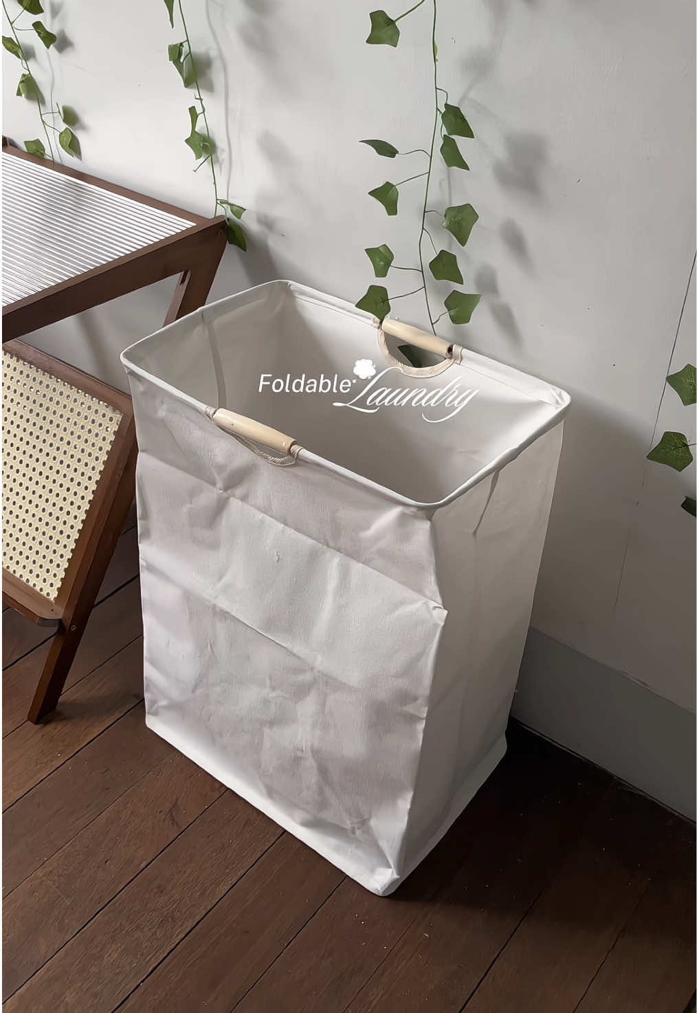 Foldable aesthetic laundry 💭#fyp #views #viral #laundry #aesthetic 