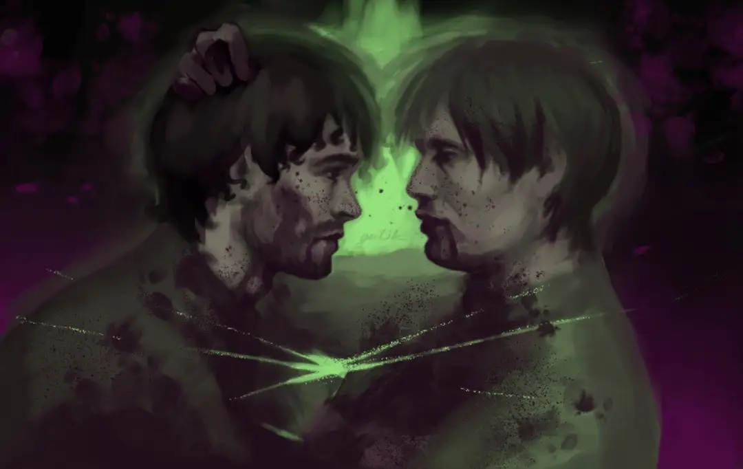 я хз чо с качеством так что сорян #art #fyp #hannibal #hannigram #willgraham 