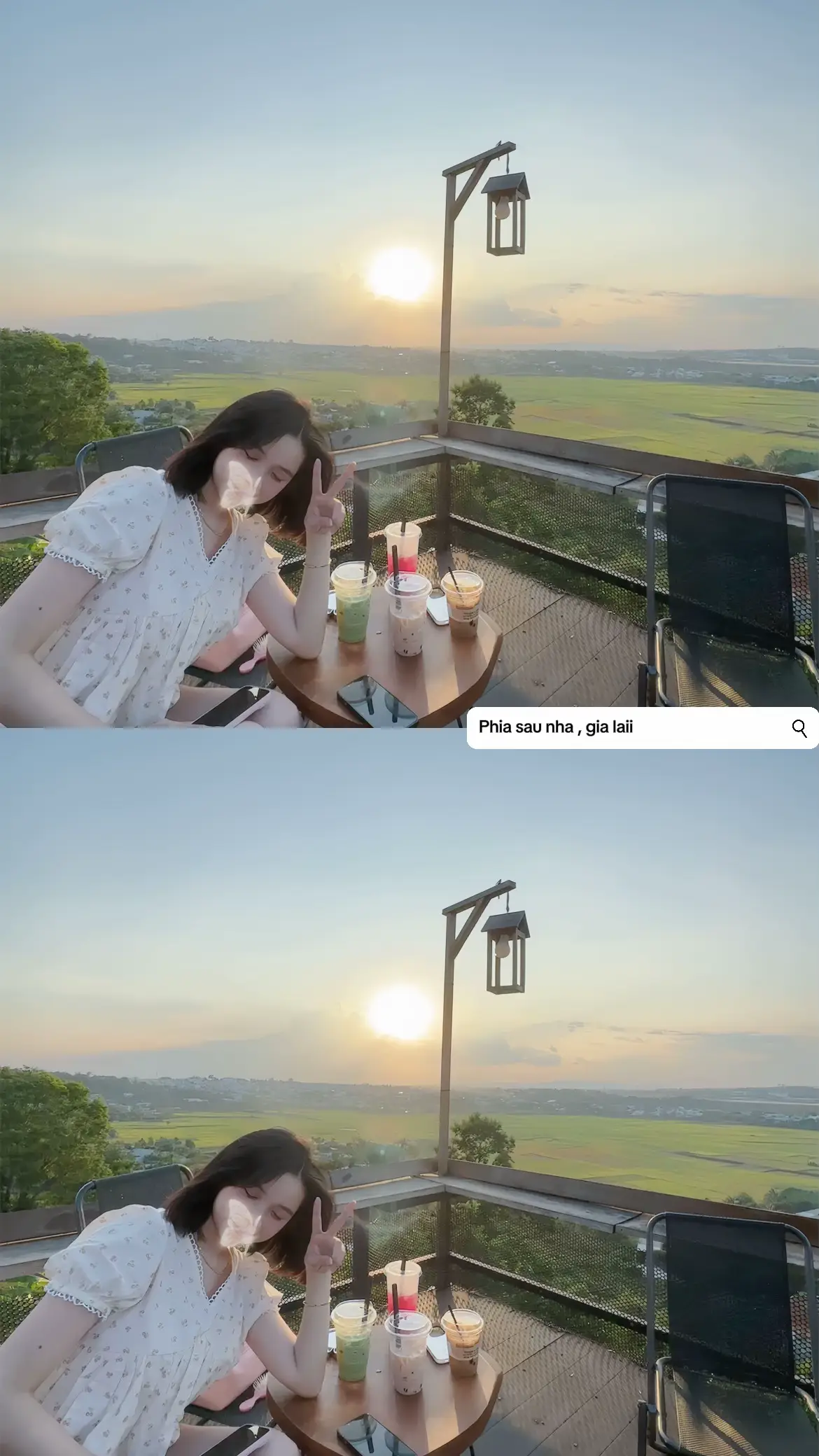 ngắm hoàng hôn gia laiii 