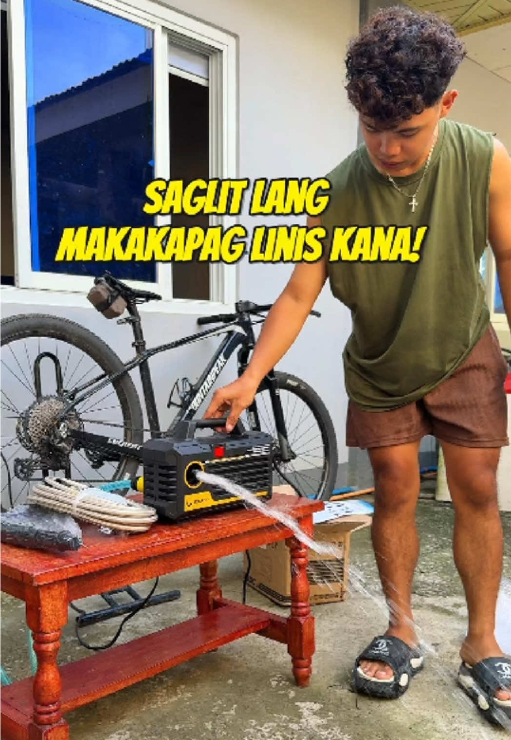 Mas pinabilis ang paglinis😄💙 #soarfly #pressurewasher #siklistangtiktoker #bike #bikelife 