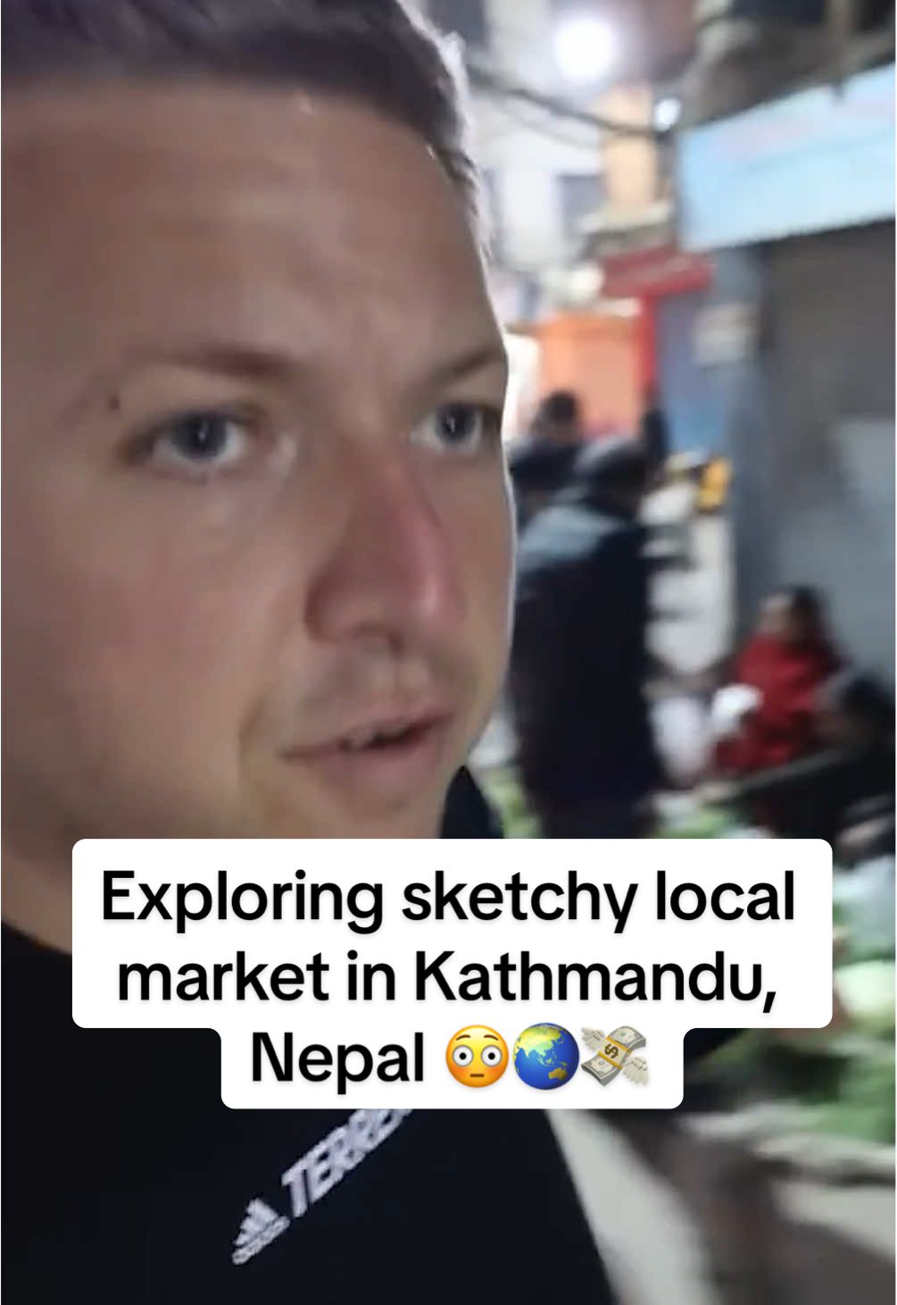 Exploring sketchy local market in Kathmandu, Nepal 😳💸🌏 #traveltiktok #simonwilson #travel #solotravel #hiddengems 