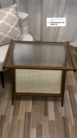 Replying to @ChaeBerryCollection bamboo coffee table link! 💫🤎 #aesthetictable #bambootable #teatable #coffeetable 