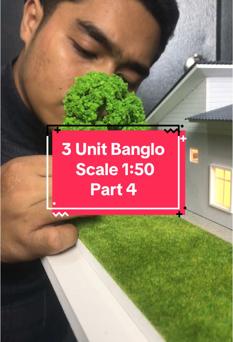 Part 4 : 3 Unit Banglo Architecture Scale Model 1:50. 95% progress outdoor landscape. #miniaturehouse #modelmakingkelantan #modelmaking #architecturescalemodel #architecture #modelrumah #replika @F A S A D 