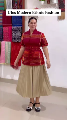 When the Outfit is giving Ulos Modern Ethnic Fashion ❤️  #fashionulosbatak #ulosmodernethnicfashion #outfit #ulosbatak #fashion 