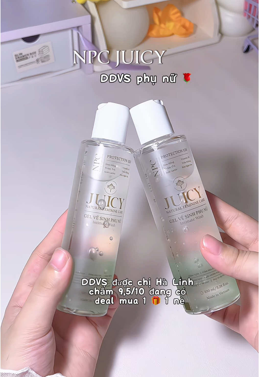 DDVS NPC Juicy quá là quen thuộc rồi nè, siuu dịu nhẹ lành tính luôn ^^ đang có ưu đãi mua 1 🎁 1 nè ^^ 🌸🌸🌸 #ddvspn#dddvs #juicy #gelvesinhjuicy #gelvesinhnpcjuicy   