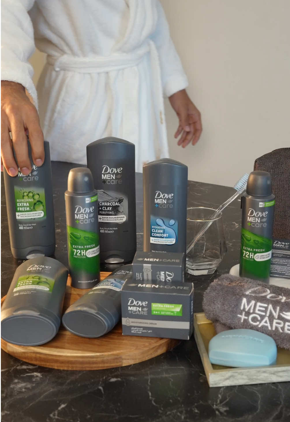 ‏Because you deserve care that goes beyond the basics 💧⚡️ ‏‎لأنك تستاهل عناية أفضل💧⚡️ #dovemencare #care #bodywash #bodycare #fyp          