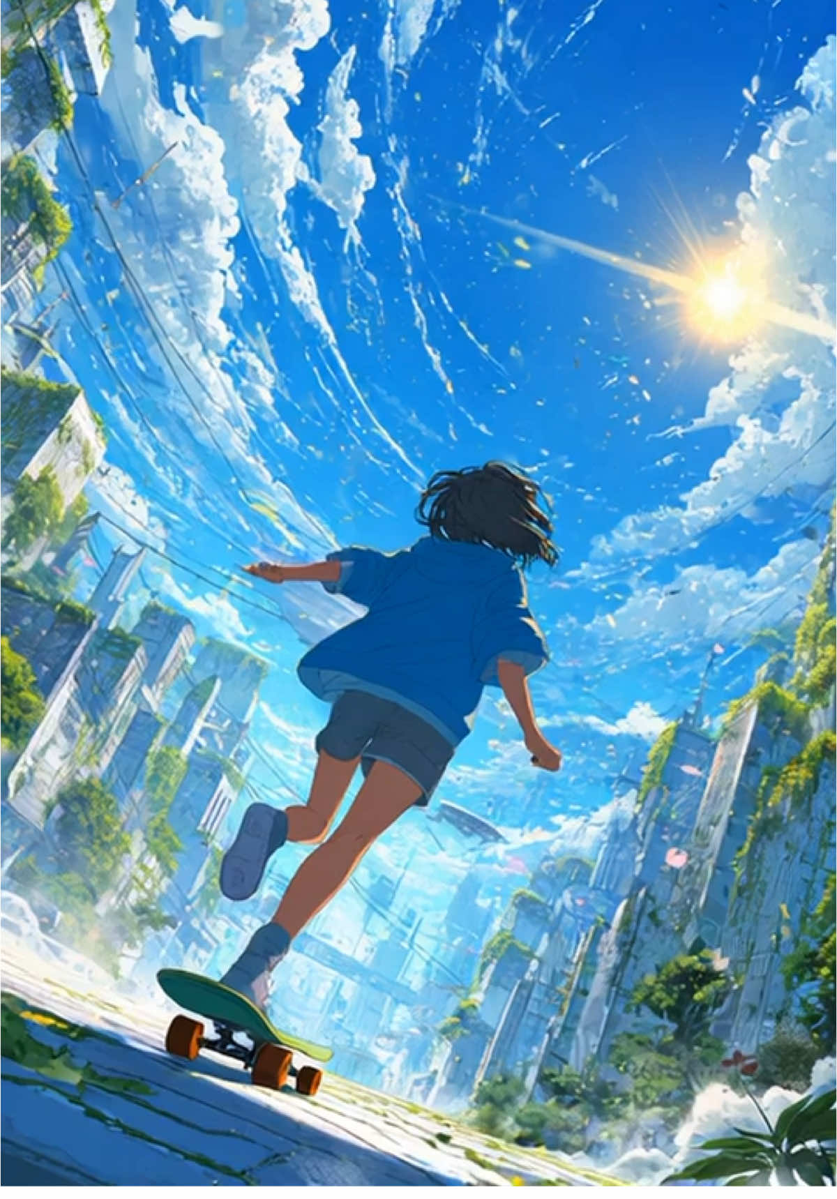 ダイナミック🛹 #skateboard #Skateboarding #aiart #anime #AIが見る夢