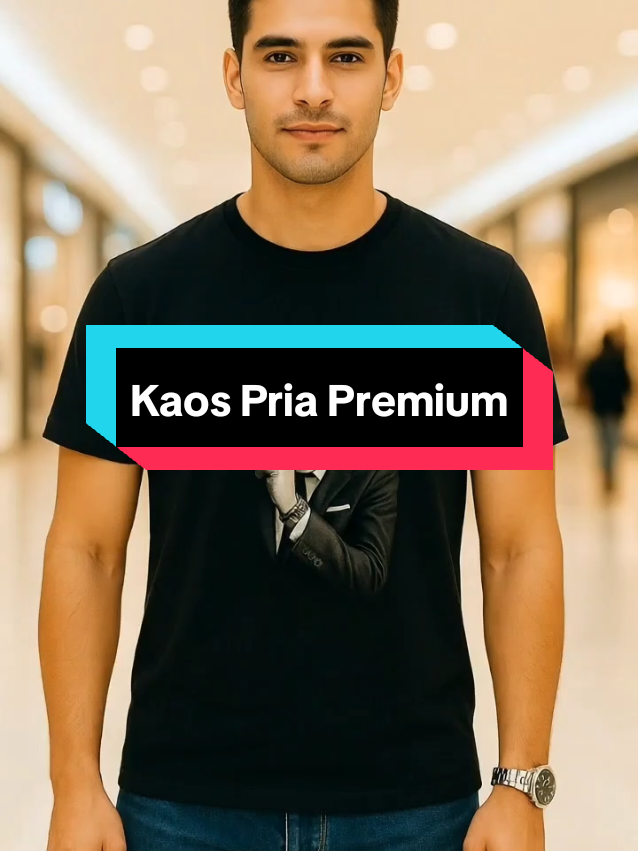 Kaos pria premium dengan desain unik dan stylish, cocok untuk dipakai jalan santai, nongkrong, maupun hangout di mall. Terbuat dari bahan cotton combed yang adem, nyaman, dan awet dipakai seharian. Desain grafis keren memberikan tampilan fashionable tanpa ribet. Pilihan tepat buat kamu yang ingin tampil trendi dan percaya diri. #KaosPriaPremium #KaosKeren #KaosCottonCombed #KaosStylish #OOTDPria 