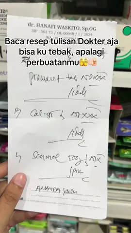 Baca tulisan dokter saja bisa saya tebak , apalagi perbuatanmu 🫣🫵🏻 #fyp #fypage #fypdong #apoteker #apotekerindonesia  