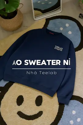 Áo sweater nỉ nhà Teelab 