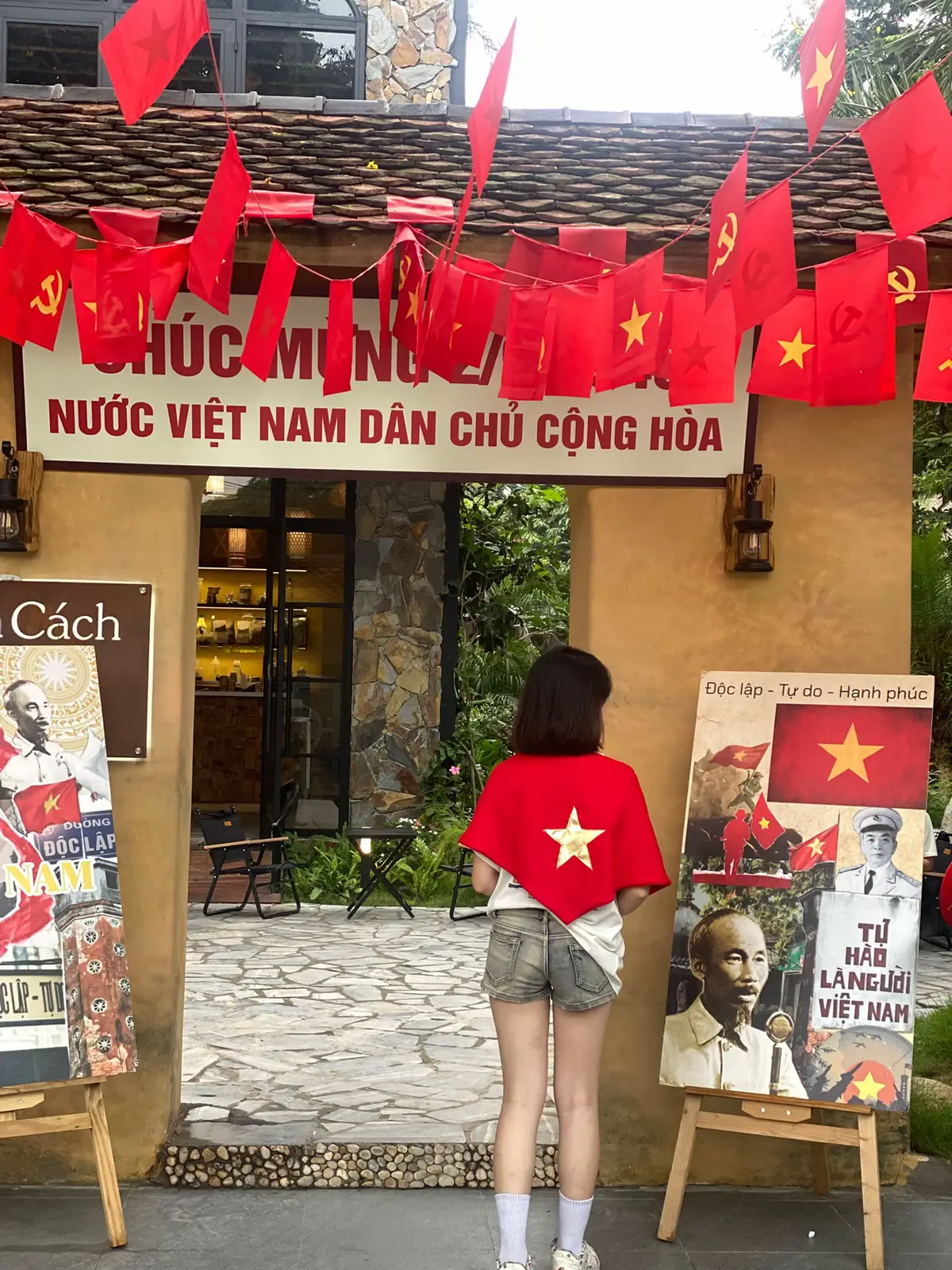 quán nước decor 2/9 #longyeunuoc🇻🇳🇻🇳🇻🇳🇻🇳 #quockhanh #xuhuong #abcxyz #viral @Lách Cách - Tiệm Cà Phê 