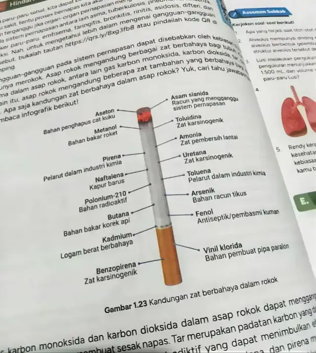 bahaya merokok: Merokok memiliki banyak bahaya bagi kesehatan karena kandungan zat-zat berbahaya di dalamnya. Zat-zat ini dapat menyebabkan berbagai penyakit serius seperti kanker, penyakit jantung, dan masalah pernapasan. Beberapa zat berbahaya yang terkandung dalam rokok antara lain nikotin, tar, karbon monoksida, dan berbagai bahan kimia lainnya. Zat-zat Berbahaya dalam Rokok: 1. Nikotin: Zat adiktif yang membuat perokok kecanduan dan sulit berhenti merokok. 2. Tar: Kumpulan zat karsinogenik yang menyebabkan kanker dan mengendap di saluran pernapasan dan paru-paru. 3. Karbon Monoksida: Gas beracun yang menghalangi suplai oksigen ke seluruh tubuh, memaksa jantung bekerja lebih keras, dan mengganggu kerja paru-paru. 4. Bahan Kimia Lainnya: Seperti benzena, hidrogen sianida, formaldehida, arsenik, dan kadmium, yang semuanya bersifat toksik dan karsinogenik. Bahaya Merokok: Penyakit Jantung dan Stroke: Merokok meningkatkan risiko penyakit kardiovaskular karena penyempitan pembuluhdarah. Kanker: Merokok adalah penyebab utama kanker paru-paru, tenggorokan, laring, dan esofagus. Masalah Pernapasan: Merokok dapat merusak paru-paru dan menyebabkan bronkitis kronis, emfisema, dan memperburuk asma. Efek pada Kehamilan: Merokok saat hamil dapat menyebabkan keguguran, kelahiran prematur, dan berat bayi lahir rendah. Bahaya Rokok Bukan Hanya untuk Perokok Aktif: Perokok pasif (orang yang terpapar asap rokok) juga berisiko mengalami masalah kesehatan yang sama dengan perokok aktif, bahkan bisa lebih parah. Kesimpulan: Merokok sangat berbahaya bagi kesehatan karena kandungan zat-zat berbahaya yang ada di dalamnya. Dampaknya tidak hanya dirasakan oleh perokok aktif, tetapi juga perokok pasif. Oleh karena itu, sangat penting untuk menghindari rokok dan mencari bantuan jika kesulitan untuk berhenti merokok. #marlboro #marlong #fypp #foryu 