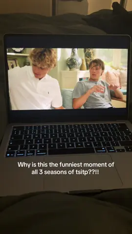 @Jenny Han was this scripted ??!! I burst out laughing and rewatched 5 times Connie baby you are a funny guy 😂 #tsitp #conradfisher #jeremiahfisher #belly #fyp 