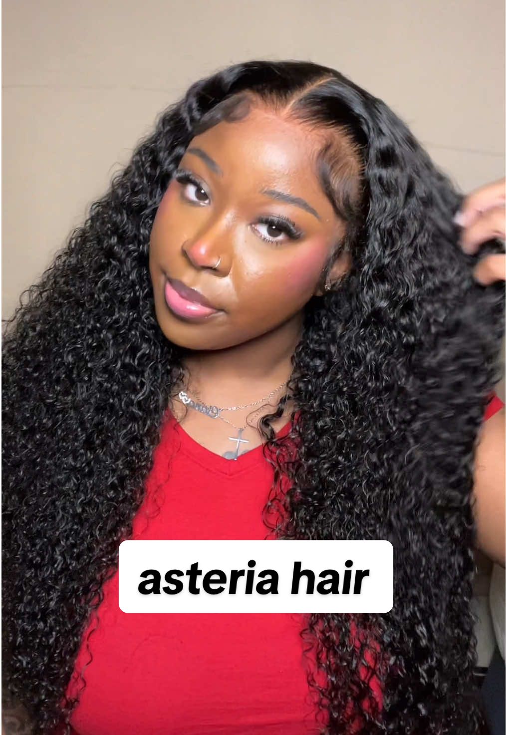 (1/2) 13x4 HD lace wig 250% density 26in @Asteria Hair ❤️🥰 link in bio  #hdlace #babyhair #wiginstall #wigtutorial #wig 