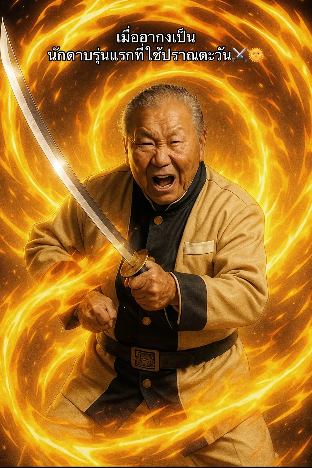 นักสู้เวอร์!!!🤣 @อากงอาม่าของเจ้เบิร์ด #อากงเจ้เบิร์ด #บ้านฉันสนุกเว่อร์ #ดาบพิฆาตอสูร #bbirdmill #demonslayer 