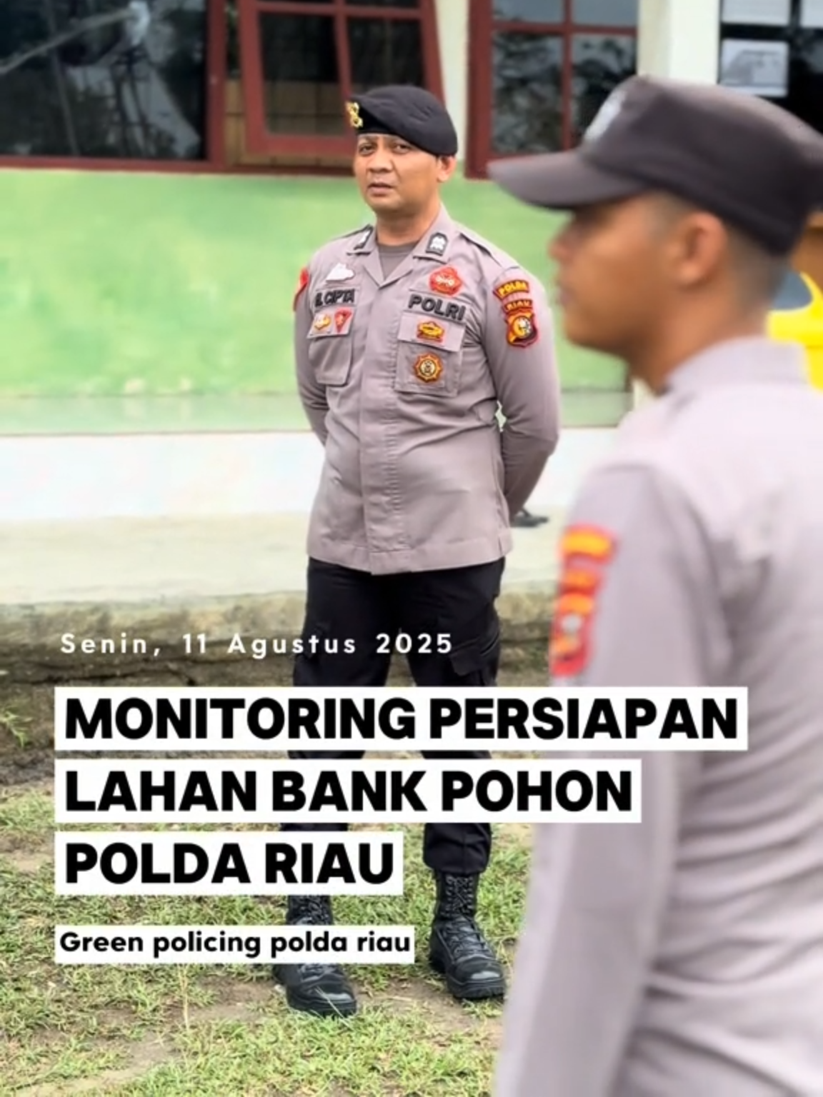 🌱👮‍♂️ Monitoring Lahan Bank Pohon Polda Riau Polri hadir bukan hanya menjaga keamanan, tapi juga menjaga lingkungan. Hari ini tim melakukan pengecekan langsung persiapan lahan Bank Pohon 🌳✨ Langkah nyata mendukung Green Policing demi Riau yang lebih hijau dan lestari 💚 #BankPohon#PoldaRiau#GreenPolicing#GoGreen#PolriPresisi #PolriUntukRakyat