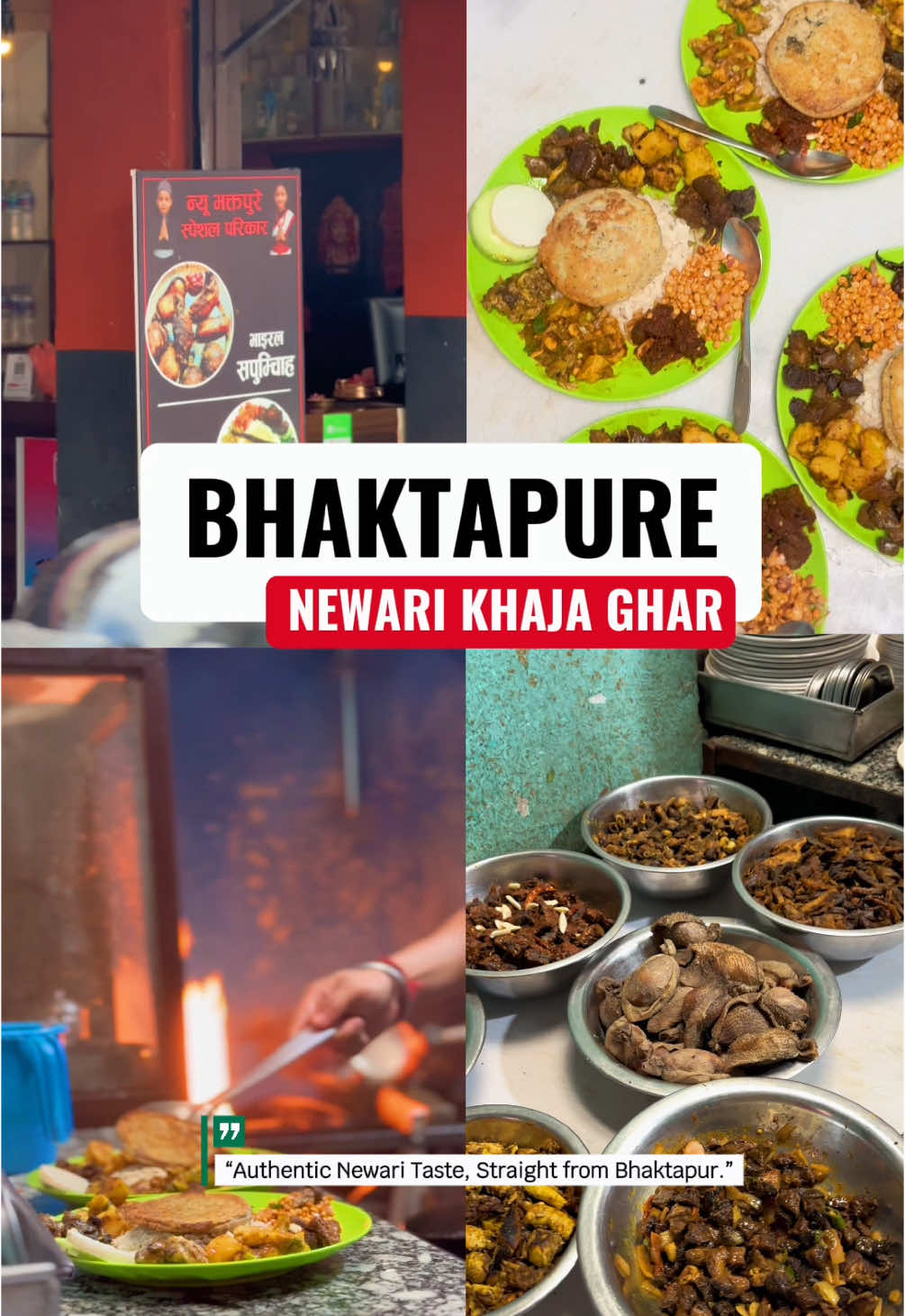 “Authentic Newari flavors now in Chitwan! 🍲🥟 Taste the tradition at Bhaktapure Newari Khaja Ghar, near Sahid Chowk. ❤️ #theoboy #nepalitiktok #nepalifood #chitwan_muser #NewariFood #ChitwanEats #AuthenticTaste #BhaktapurFlavors” @New Bhaktapure Newari Khaja Gh 