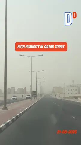 High Humidity in Qatar on 21-08-2025. Stay safe & hydrated #Qatar #weather #humidity #Summer #fyp 