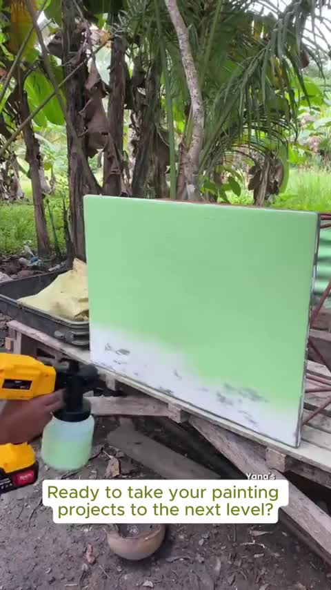 1200ML Electric Spray Gun Paint Spraying Machine Spray Cordless Portable High Power High Pressure Multifunctional Household Airbrush Atomization Electric Paint Sprayer
 