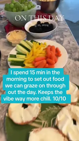 food prep is a MASSIVE factor in keeping our days running over here- easy, grab and go, KEY. I also make dinner before lunch time so at 3 we can clean up EVERYTHING and relax a bit (before all the afternoon activities and sports take over 😂) #homeschoolersoftiktok #homeschooling #homeschoolhacks #parenting 