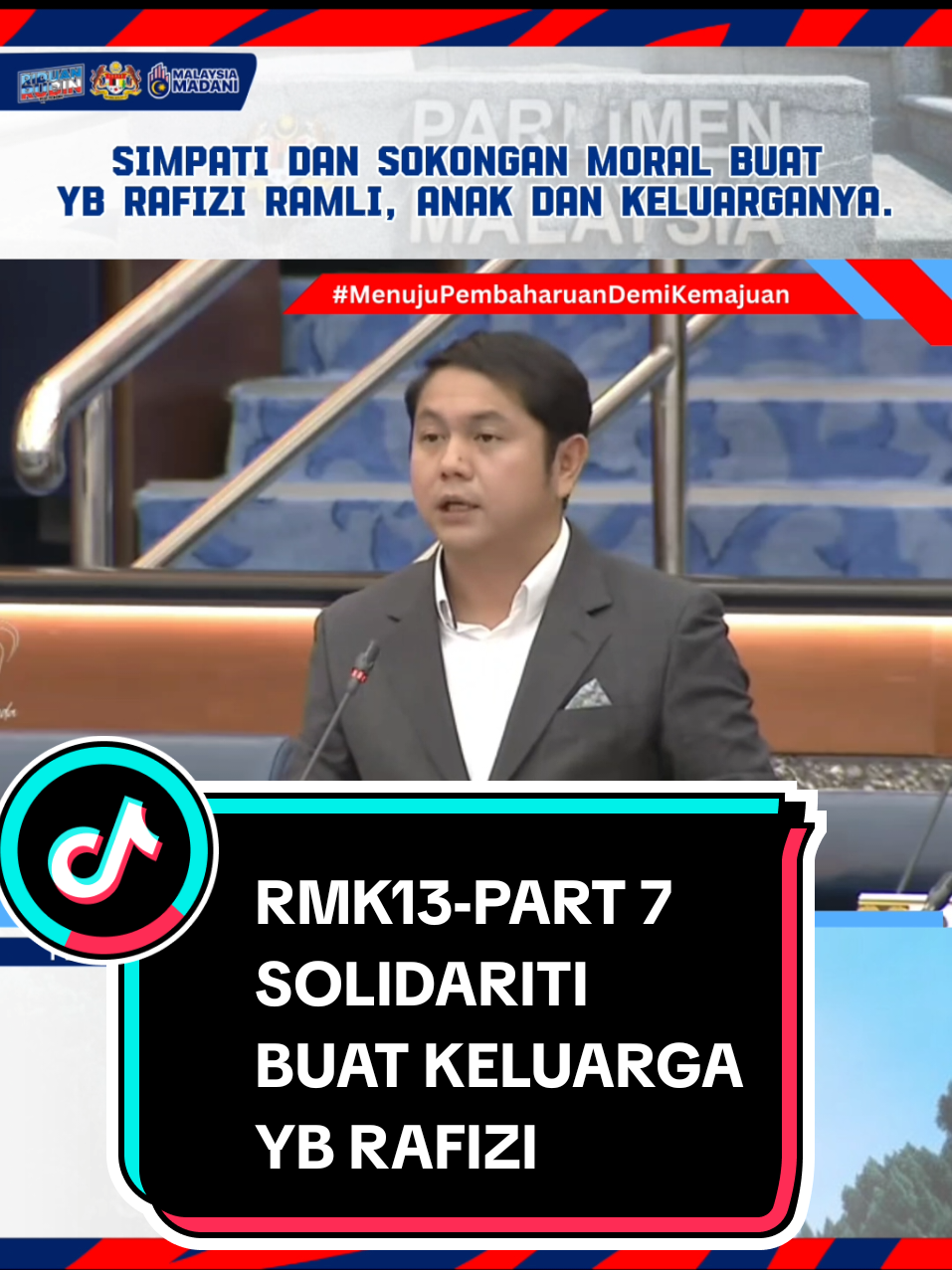 Saya juga ambil kesempatan untuk menyatakan simpati kepada YB Rafizi dan keluarga atas kejadian yang menimpa anak beliau.  #ParlimenTenom #P181 #MenujuPembaharuanDemiKemajuan