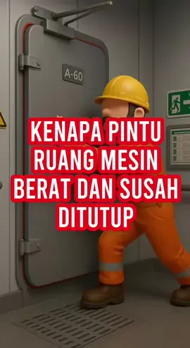 Kenapa sih pintu ruang mesin di kapal berat dan susah ditutup? Jawabannya: karena itu bukan pintu biasa, tapi fire-rated door A‑60 yang bisa menahan panas dan api sampai 60 menit. Regulasinya? SOLAS Chapter II-2 yang mewajibkan proteksi kebakaran pasif di area penting seperti ruang mesin.  Kalau pintunya ringan dan nggak bisa nutup rapat pas kapal miring, itu bahaya. Kita bukan nyari kenyamanan, tapi keamanan.  💬 Setuju nggak? Lebih berat sedikit tapi bisa nyelametin semua orang.  #MarineSafety #SOLASCompliance #FireDoorAwareness