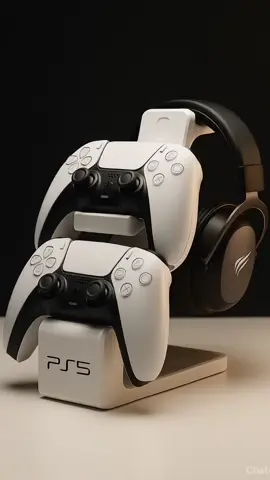 Suporte para dois controles de Ps5- Dualsense e fone/headset #suporte #ps5 