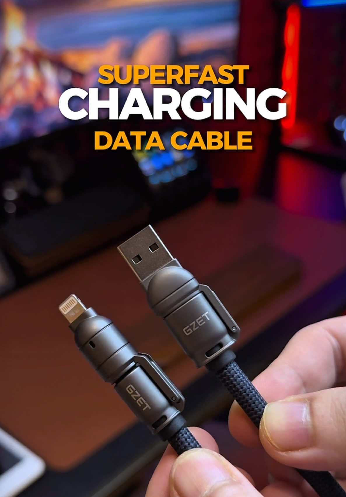 Cobain deh kabel data super fast charging GZET ini, selain fungsi utamanya, dia bisa jadi lanyard biar kaya orang kantoran SCBD 😁 pastiin belinya cuma dari @PremiumStore888 #kabeldata #kabelcharger #kabelfastcharging #superfastcharger #kabeldatafastcharging 