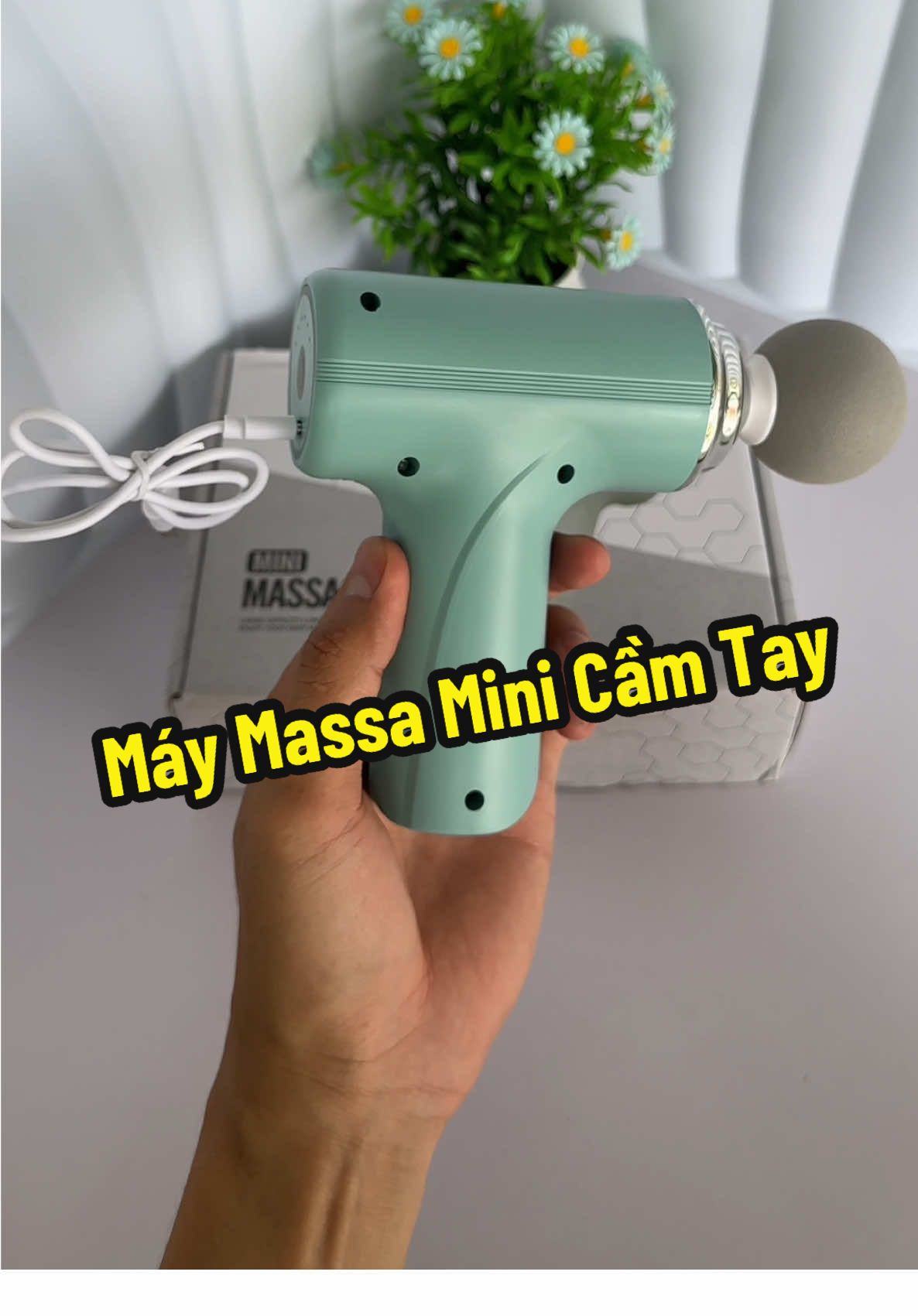 Máy Massage Mini Cầm Tay Hitoko 4 Đầu 6 Cường Độ Tùy Chỉnh, Máy Matxa Cầm Tay Công Nghệ Al Cảm Biến Lực, Máy Massage Cầm Tay Tại Nhà #xuhuong #viral #giare #maymassagecamtay #sangtienich 