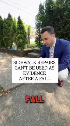 Slipped on a sidewalk? Even if the owner fixes it later, New York law won’t let that repair be used in your case.  But here’s the thing—taking photos or reporting the hazard right away can be crucial evidence. Don’t wait for someone else to fix it; protect your rights from the start.  #SlipAndFall #PersonalInjury #SidewalkSafety #NYLaw #KnowYourRights 