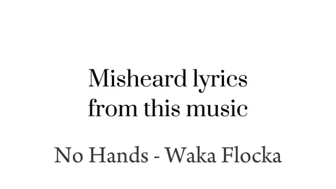 #nohands #wakaflocka #lyrics #misheardlyrics #misterbarrel #parati #xyzbca #respect #fypシ #fyp 