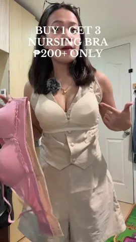 ang comfy din mima tapos hindi na matatanggal ang foam kasi fixed na! #nursingbra 