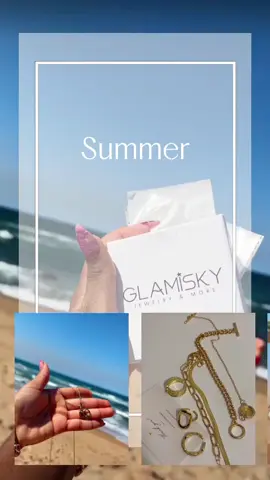 Summer is here🏖 Have a break while glaming💎 Use code SUMR75 #fyp #beach #discount #jewelry #Glamisky 
