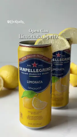 Spritz season with a citrus twist 🍋✨ Tag a friend who’d love an open can Limonata spritz. Ingredients (per can): -1 oz. limoncello -4 oz. prosecco -Limonata, for topping off -lemon slice for garnish #opencancocktails #opencan #limonata #spritz #limoncello 