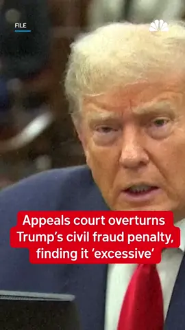 An appeals court has thrown out the massive civil fraud penalty against President Donald Trump, ruling Thursday in New York state’s lawsuit accusing him of exaggerating his wealth.  The decision came seven months after the Republican returned to the White House.  A panel of five judges in New York’s mid-level Appellate Division said the verdict, which stood to cost Trump more than $515 million and rock his real estate empire, was “excessive.” #donaldtrump #trump #newyork 