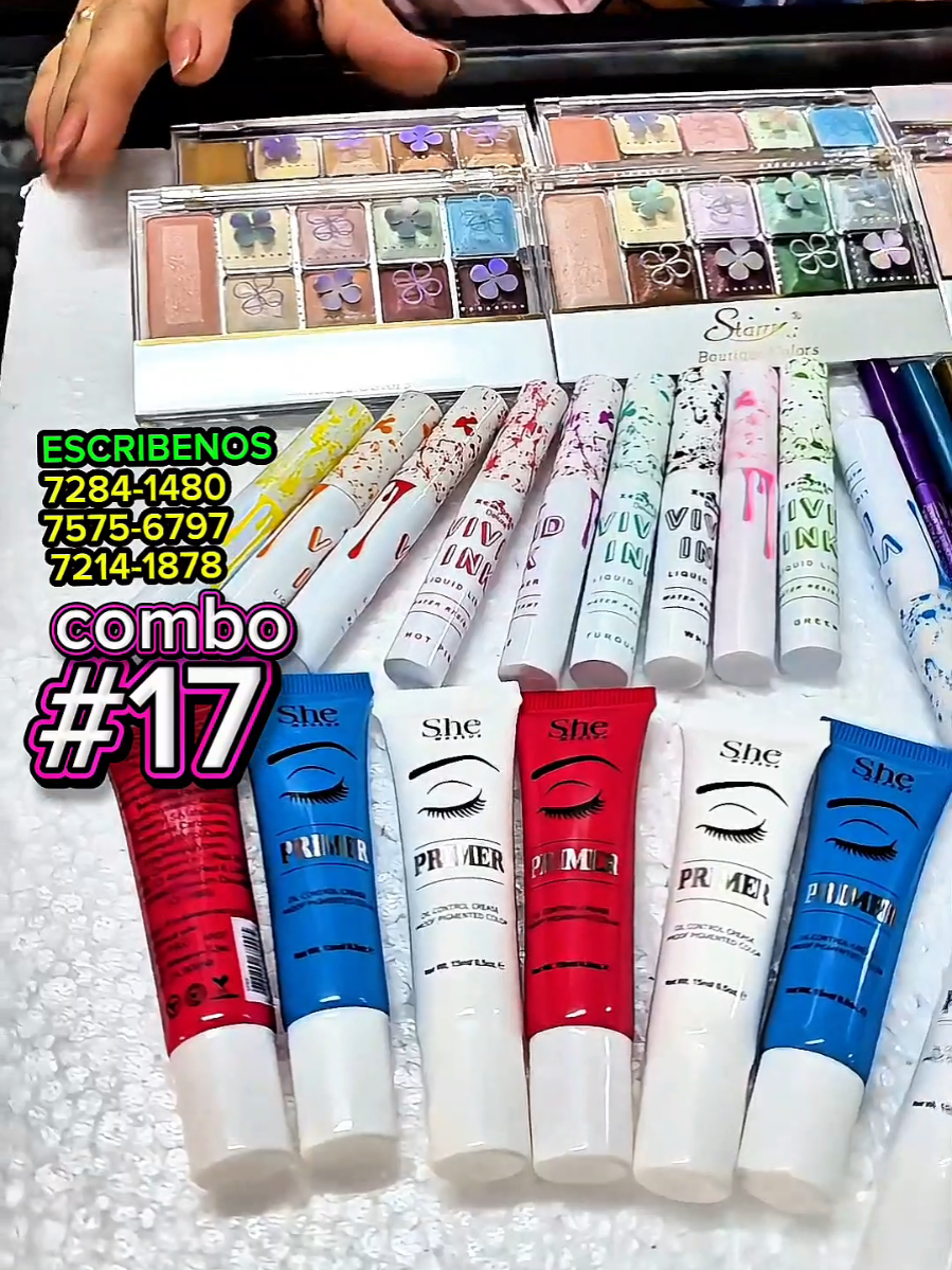 ✨️mini combo num 17✨️ ➡️12 fijador de cejas ➡️12 lapiz para maquillaje ➡️10 delineadores 🌈 #ItaliaDeluxe ➡️️8 fijador de ceja SHE ➡️6 sombras Starry ✅️TODO POR $30.80 👉siguenos en nuestras redes👈 insta: distribuidoramariela_sv  Facebook: Distribuidora Mariela Beauty Supply  tiktok: distribuidora.mariela 7284-1480.  7214-1878 7575-6797  Todo lo que necesitas en cualquiera de nuestras dos sucursales  📍casa matriz: Centro comercial unión local 3 esquina opuesta a Iglesia El Calvario  📍sucursal 1: 9na Avenida Sur Local 123 frente a plaza centro frente a librería cervantes #DistribuidoraMariela #BeautySupply #belleza #cosméticos 