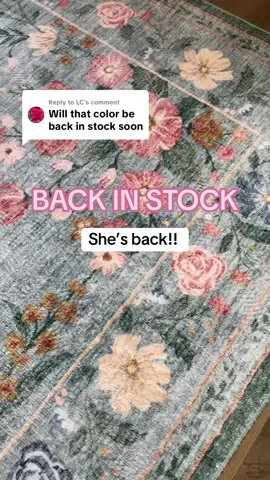 Replying to @LC finally back in stock!! #washablerug #rug #homedecor #homedecorideas 