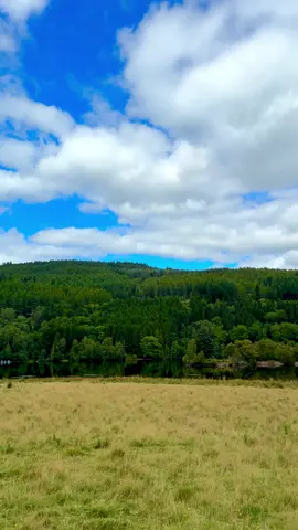 #water #sky #mountain #clouds #trees 