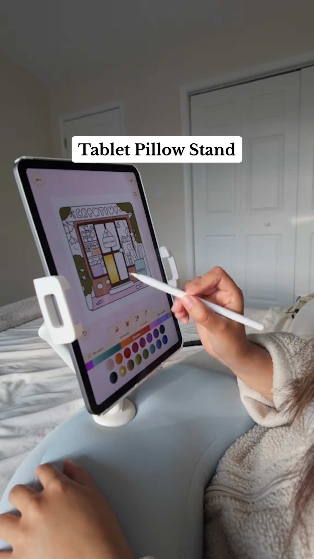 Just you and your tablet, no one else exists 💁‍♀️ Shop now at the link in bio. #amazonfinds #amazongadgets #tabletstand 🎥: @Camille✨|Cozy WFH ☁️ 