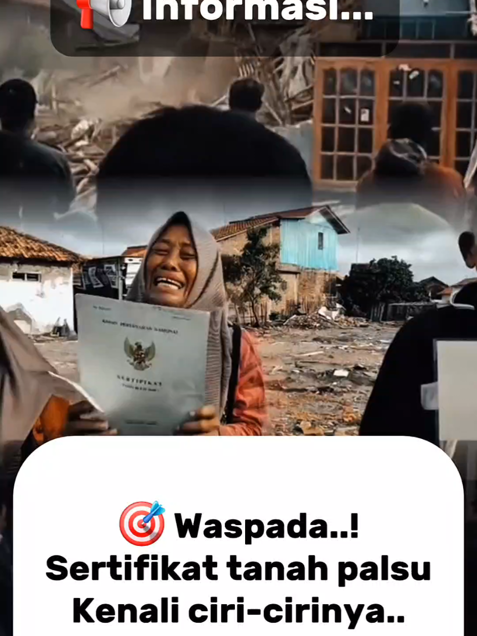 Waspada sertifikat tanah palsu Kenali ciri-cirinya sebelum terlambat #atr #bpn #sertifikattanah #literasidigital #f 