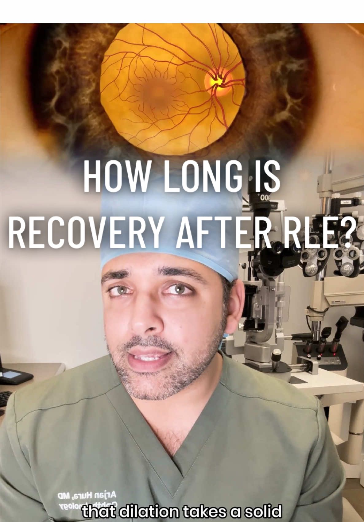How long is the recovery after RLE? #RLE #RefractiveLensExchange #Presbyopia #VisionCorrection #DrHura
