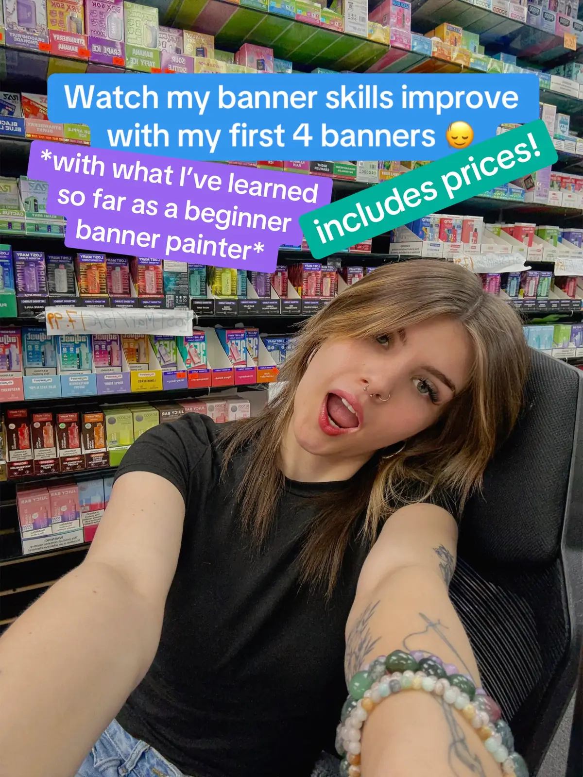 i love painting banners 🥹 if you’d like to support my journey follow my banner page over on insta 🩷 @madzcustombanners  #fyp #bannerartist #bannerpainting 