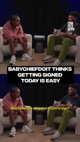 Y’all are overthinking getting signed to a label, according to BabyChiefDoit 🤷‍♂️  Watch the full interview out now. #babychiefdoit #wentwest #babychief 