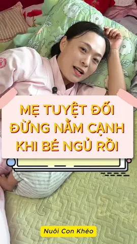 Mẹ có bao giờ thắc mắc tại sao vừa rời khỏi giường đi vệ sinh thôi mà bé đã tỉnh khóc? 😅Có cách nào để bé ngủ ngoan hơn, không phụ thuộc vào mẹ không? #mẹvàbé #tipschămcon #mẹbỉm #meochamcon 