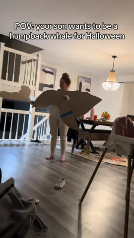 POV: your kids want to be whales for Halloween 👻 #halloween #diycostumes #whalecostume #humpbackwhales #killerwhale #whale #sea 