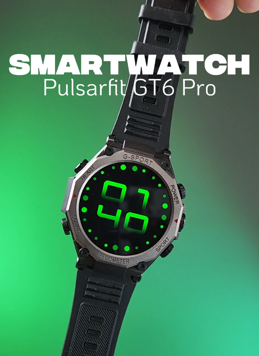 Smartwatch Pulsarfit GT6 Pro ini bener-bener GAHAR! 🔥 Full fitur: LED senter, sport mode, panggilan blutut, monitor kesehatan, sampai waterproof luar biasa! Dan… harganya di bawah 250 ribu aja! 😱 #Smartwatch #PulsarfitGT6Pro #GadgetMurah #WaterproofWatch #SmartwatchMurah 