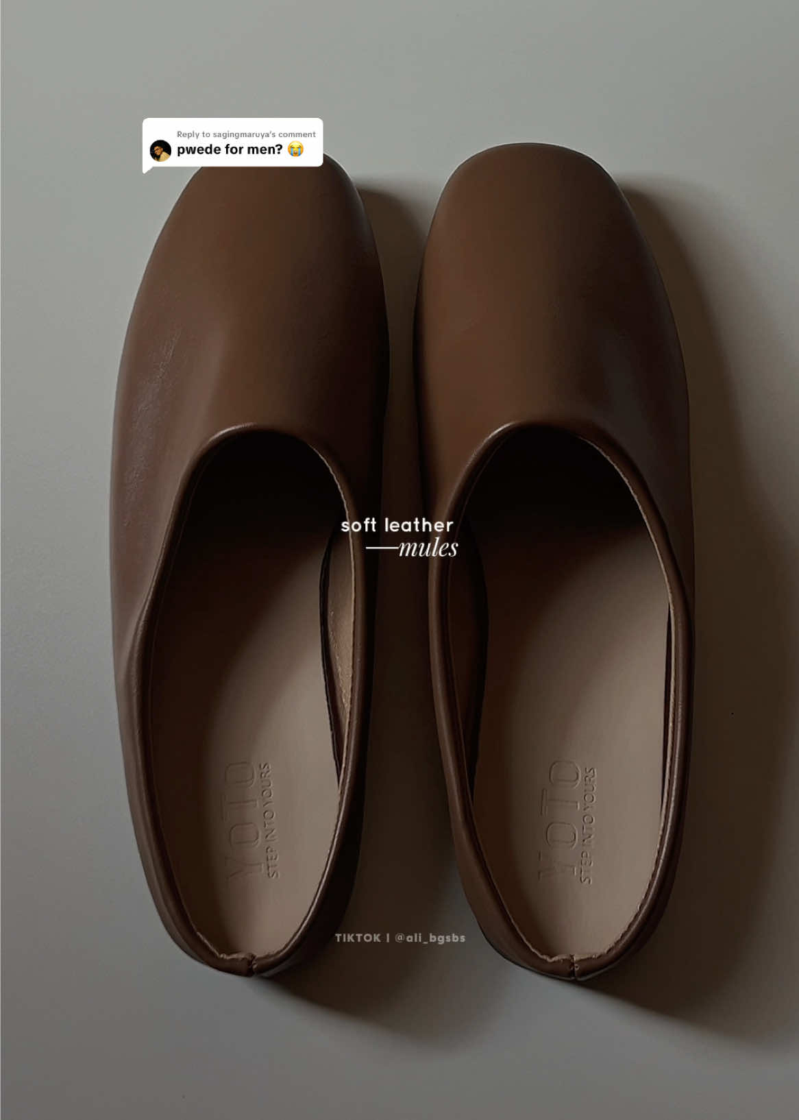 Replying to @sagingmaruya pwede naman but only if maliit yung sizing n'yo, kase women's size lang po available for now 🥹 #sandals #flatsandals #sandalsforwomen #mulesshoes #yoto 