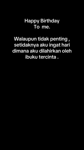 Dewasa itu ketika kamu udah gak excited sama ultah sendiri dan gak berharap story bakal titik2 saat ultah ,cuman berharap diberikan umur panjang ,sehat dan rejeki lancar sudah lebih dari cukup🙏😇#22Agustus#mybrithday 